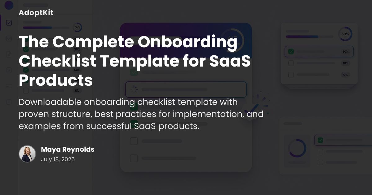 The Complete Onboarding Checklist Template for SaaS Produ...